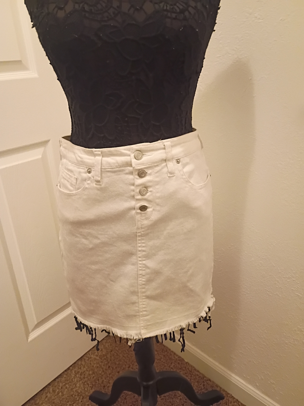 Mossimo Supply Co. White High Waist Skirt